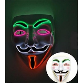 Halloween LED Masker med Lys, Multifarvet 